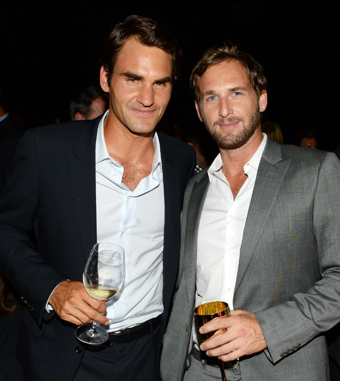 Роджер Федерер и Джош Лукас Роджер Федерер и Джош Лукас