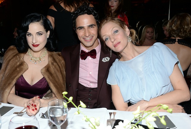 Дита фон Тиз, Зак Позен и Ума Турман Дита фон Тиз, Зак Позен и Ума Турман