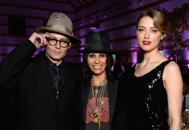 Джонни Депп, Линда Перри и Эмбер Херд