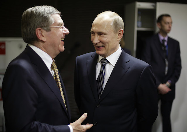 Томас Бах и Владимир Путин