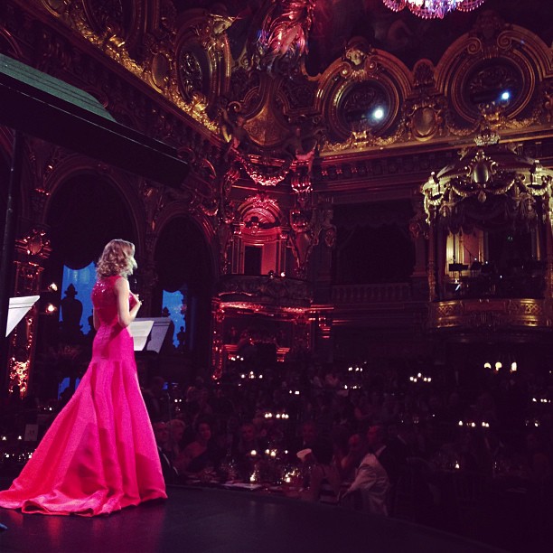 Наталья Водянова на сцене оперного театра Opera de Monte-Carlo 