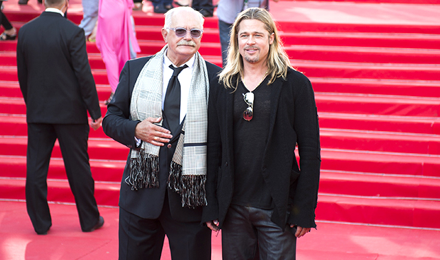 Никита Михалков и Брэд Питт