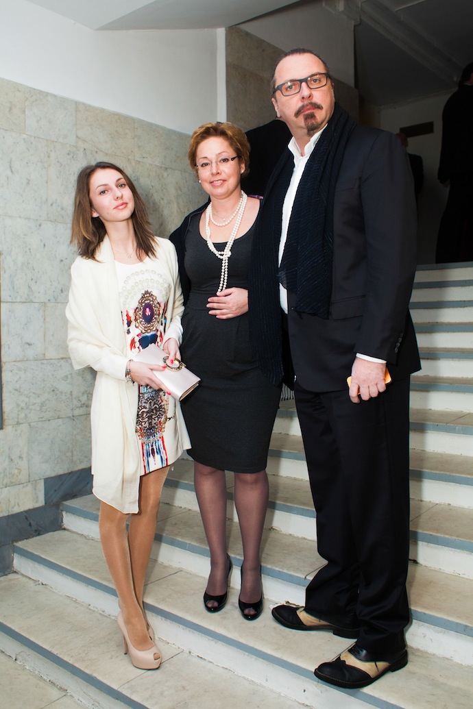 Юрий Грымов с супругой Ольгой и дочерью Антониной