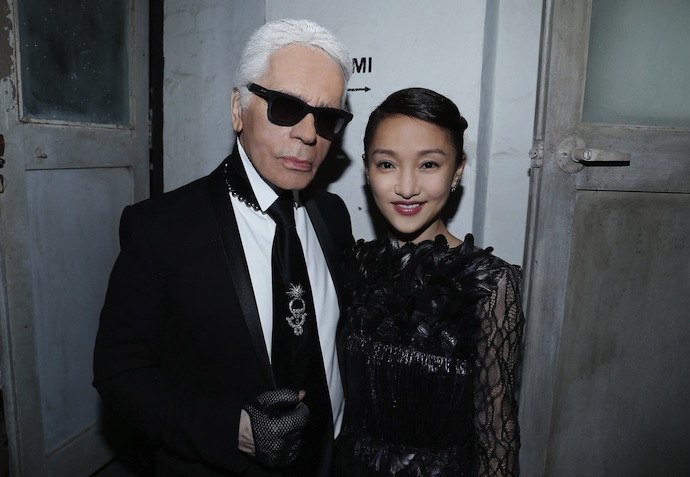 Карл Лагерфельд и Чжоу Сюнь