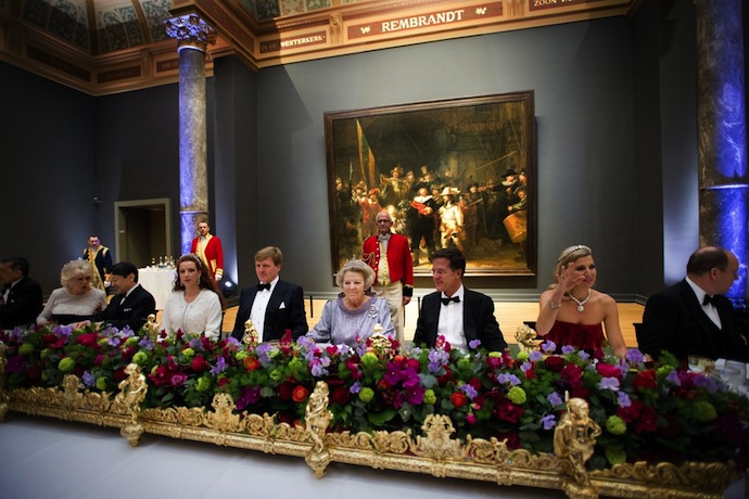Ужин Королевы Нидерландов в честь отречения от престола (фото 1)