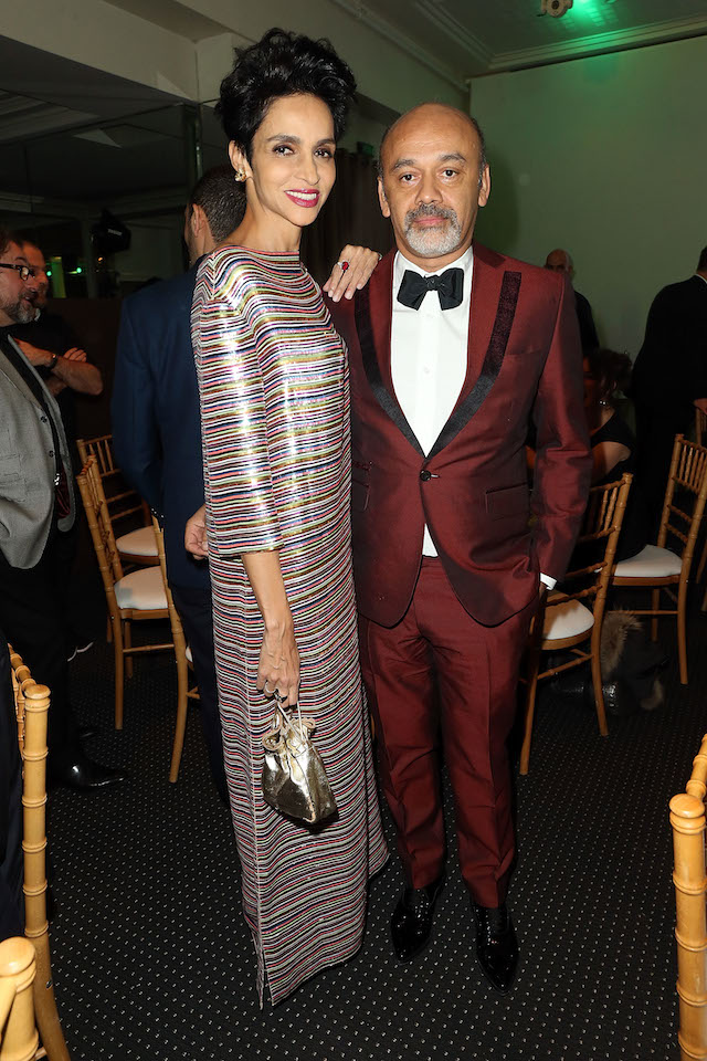 Фарида Кхелфа и Кристиан Лубутен Фарида Кхелфа и Кристиан Лубутен