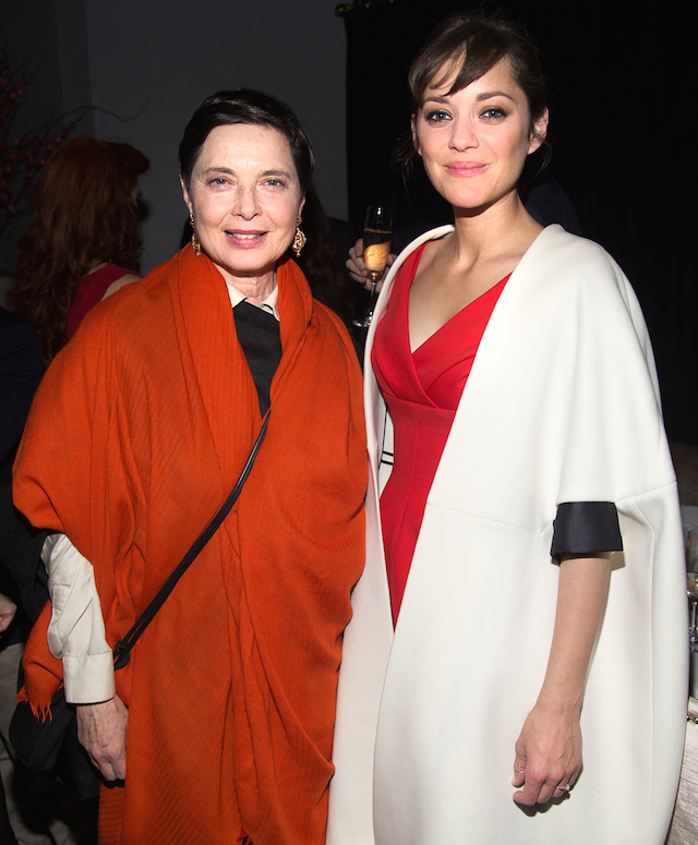 Изабелла Росселлини и Марион Котийяр