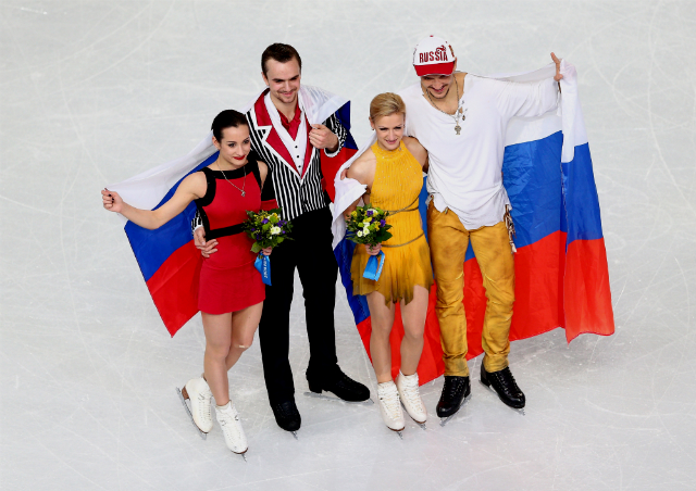 Ксения Столбова, Федор Климов, Татьяна Волосожар и Максим Траньков Олимпийский дневник Юлии Бордовских. Часть VI (фото 7)