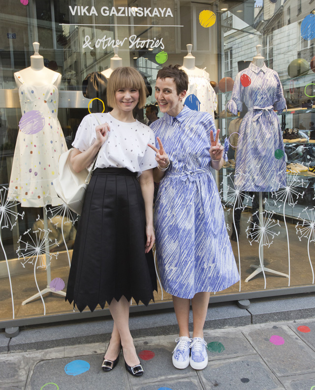Вика Газинская и владелица Colette Сара Андельман Презентация коллаборации Вики Газинской и & Other Stories в Colette (фото 9)