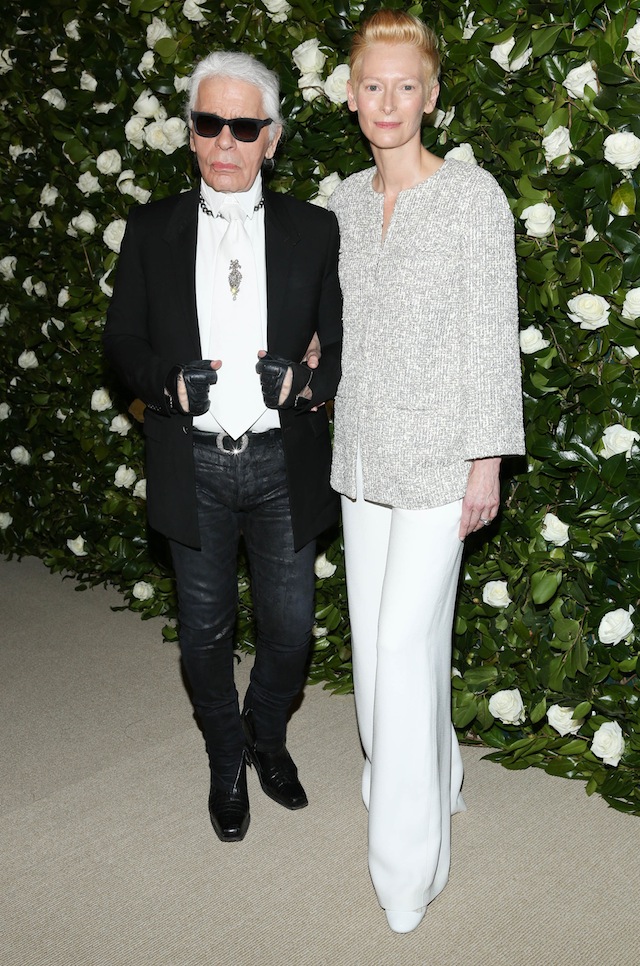 Карл Лагерфельд и Тильда Суинтон Карл Лагерфельд и Тильда Суинтон