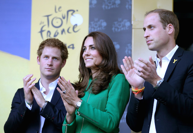 Кейт Миддлтон, принц Уильям и принц Гарри дали старт "Тур де Франс" (фото 2)