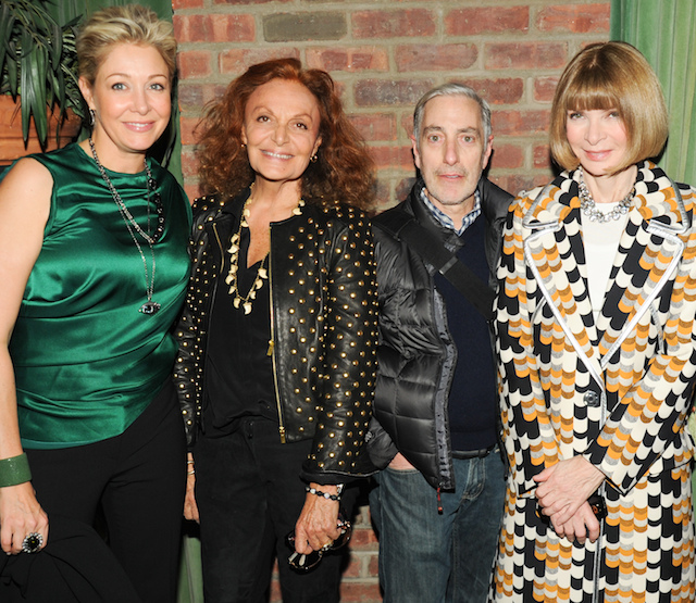 Надя Сваровски, Диана Фон Фюрстенберг, Пол Кавако и Анна Винтур