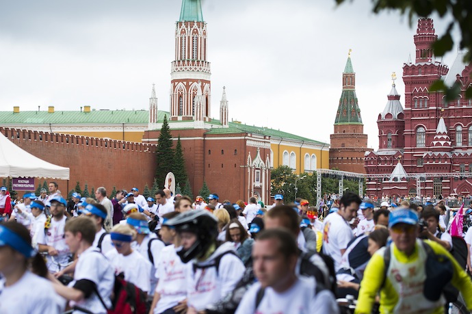 Велопробег в честь 120-летия ГУМа