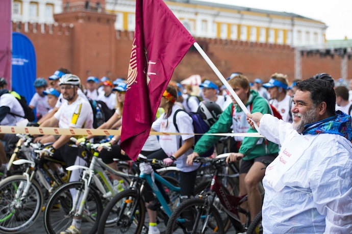 Велопробег в честь 120-летия ГУМа