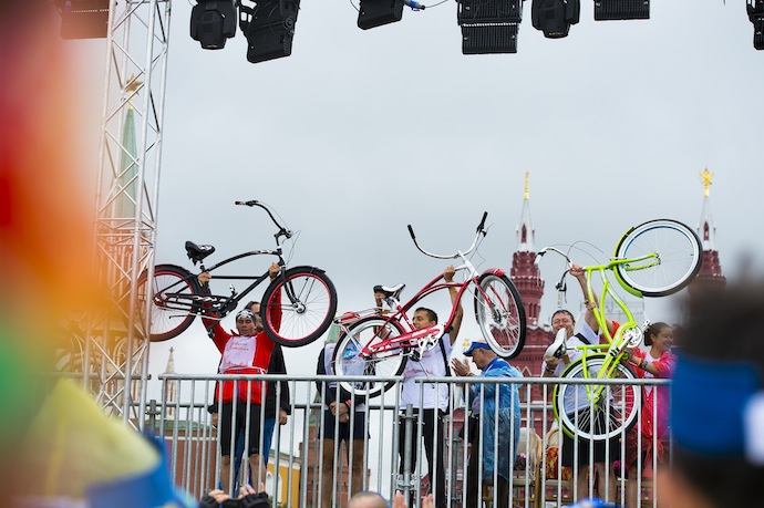 Велопробег в честь 120-летия ГУМа