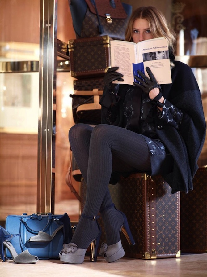 Дри Хэмингуэй в лукбуке Louis Vuitton pre-fall (фото 3)