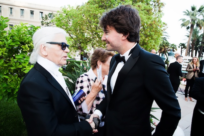 Карл Лагерфельд и Анутан Арно