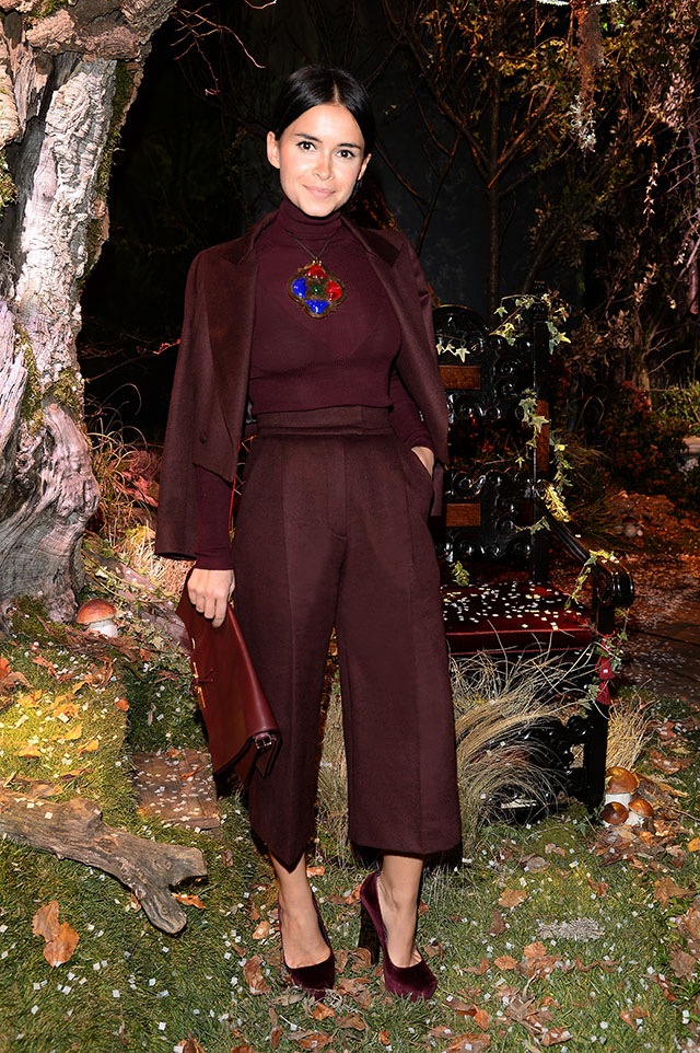 Мирослава Дума Гости показа Dolce & Gabbana, осень-зима 2014 (фото 1)