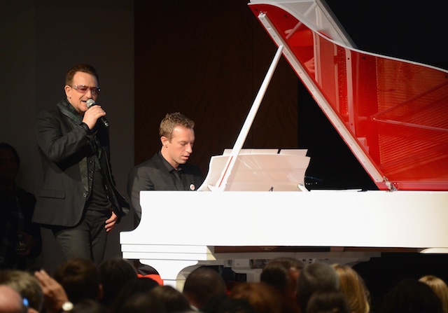 Боно и Крис Мартин