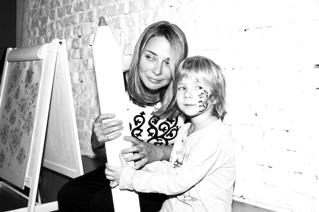 Наталья Лучанинова с сыном Давидом