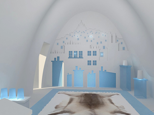 Номер с парижскими крышами в ледяном отеле Швеции (фото 1)