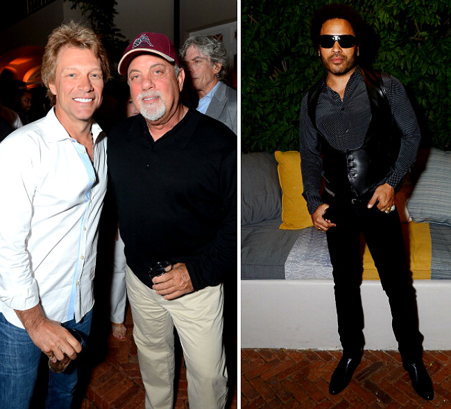 Джон Бон Джови и Билли Джоэл; Лени Кравец