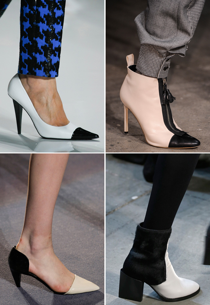 Черно-белая обувь Черно-белая обувь