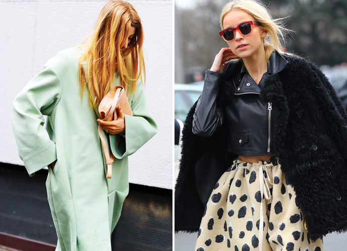 Пальто и куртка Acne на streetstyle-снимках