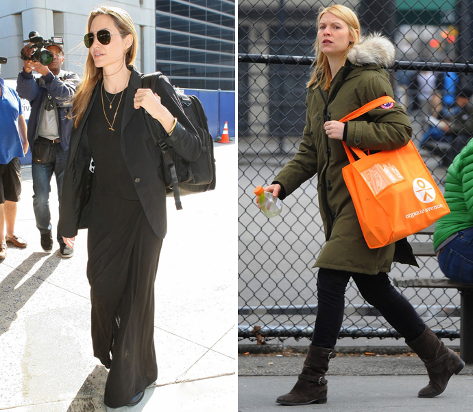 Анджелина Джоли и Клэр Дэйнс