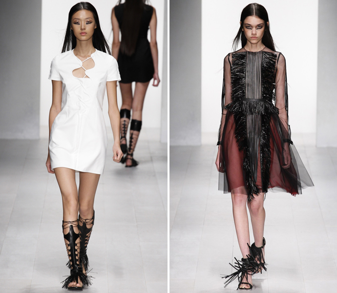 Бахрома Marios Schwab весна-лето 2013