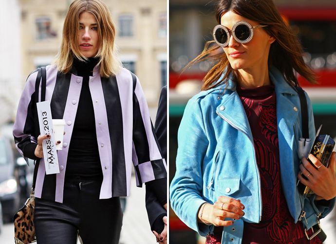 Жакеты Acne на streetstyle-снимках