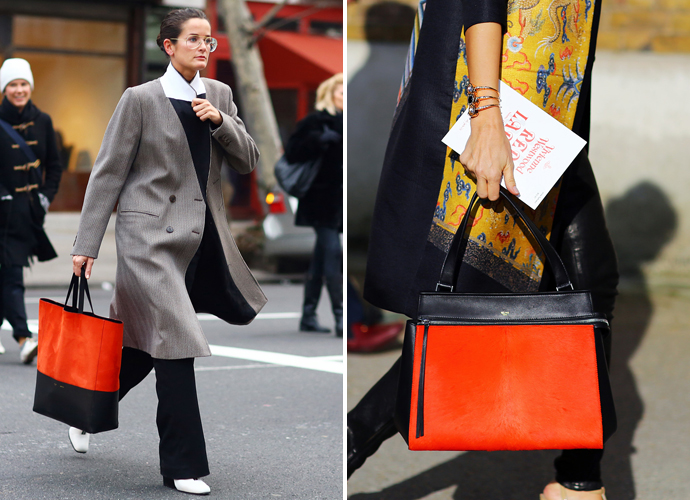 Сумка Celine на streetstyle-снимках