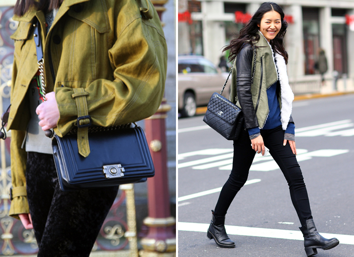 Сумки Chanel на streetstyle-фотографиях