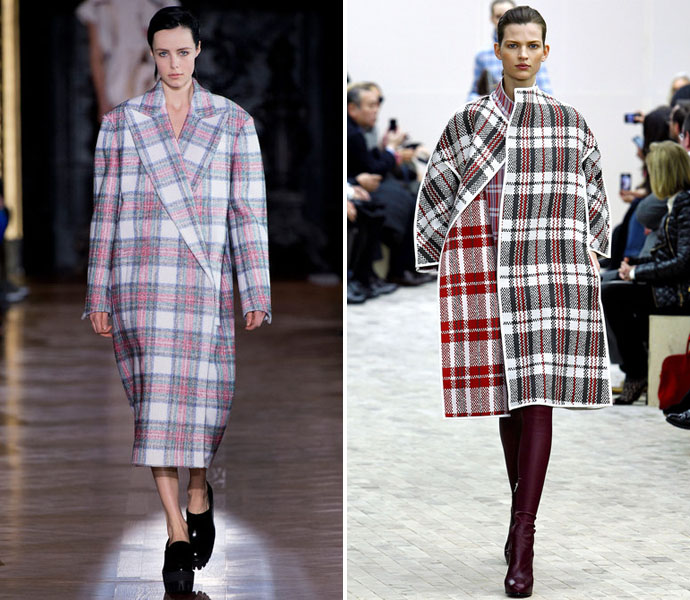 Клетчатое пальто: Stella McCartney и Celine
