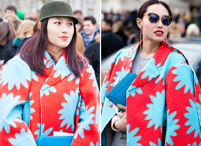 Пальто Comme des Garcons AW12 на streetstyle-фотографиях