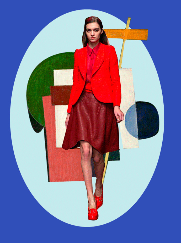 Тенденция: цветная кожа (фото 7)