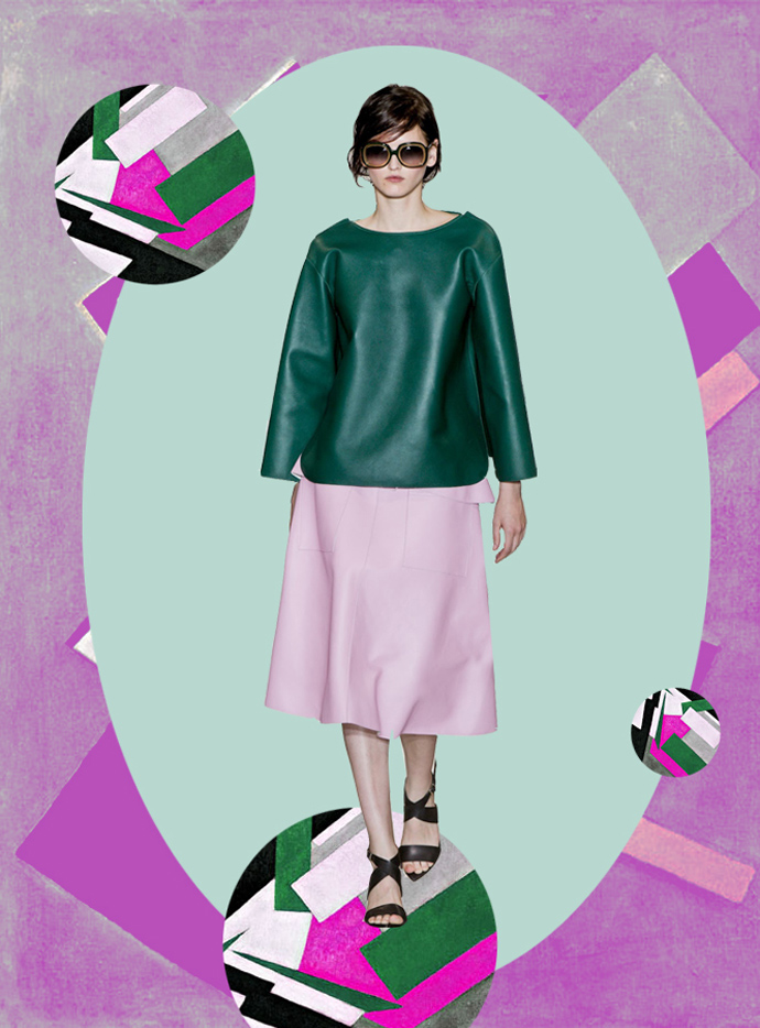 Тенденция: цветная кожа (фото 5)