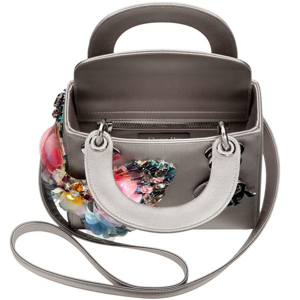 Сумка Lady Dior с цветком