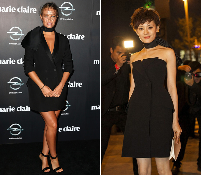 Лара Бингл и Сун Ли в банте Dior Лара Бингл и Сун Ли в банте Dior