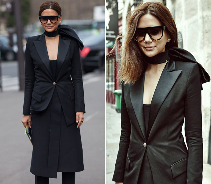 Кристин Сентенера в банте Dior Кристин Сентенера в банте Dior