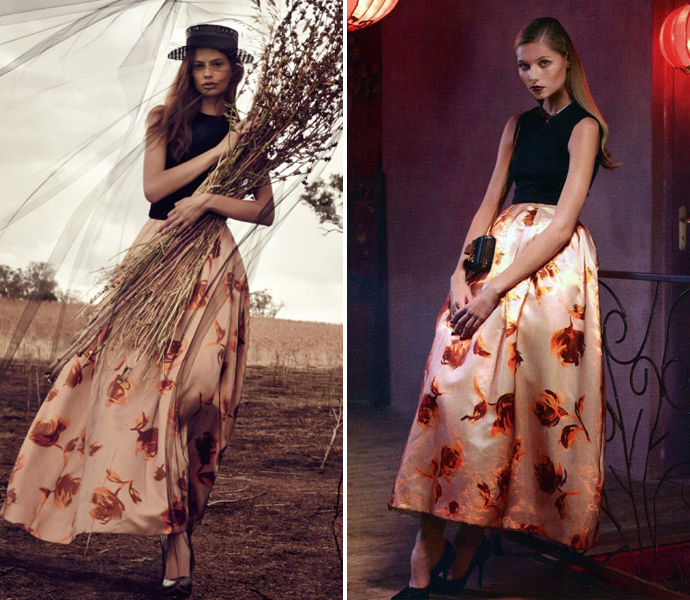Dior в Vogue Australia и Elle Russia