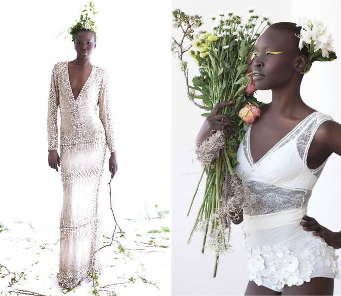 Тренд: цветочные ободки и венки (фото 26)