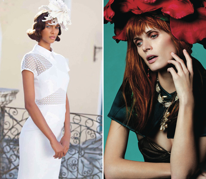 Тренд: цветочные ободки и венки (фото 28)