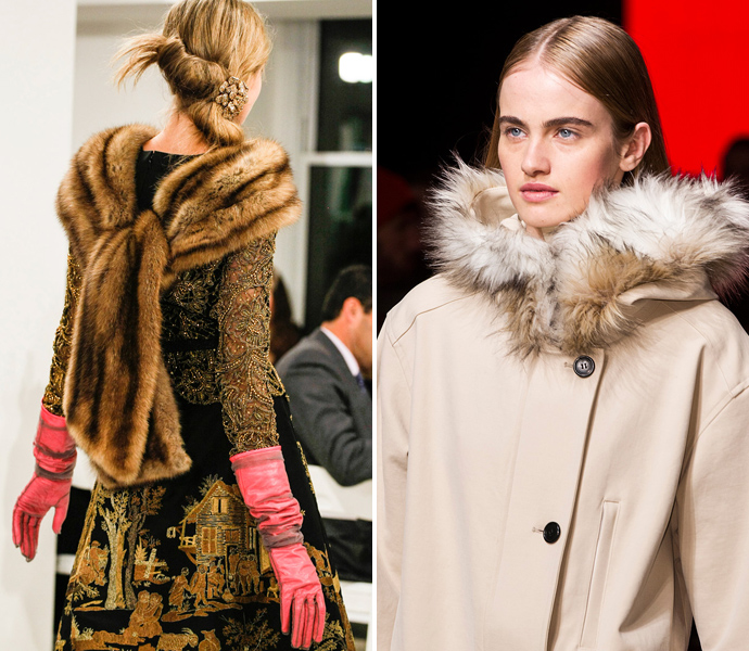 Oscar de la Renta и DKNY осень-зима 2013/14