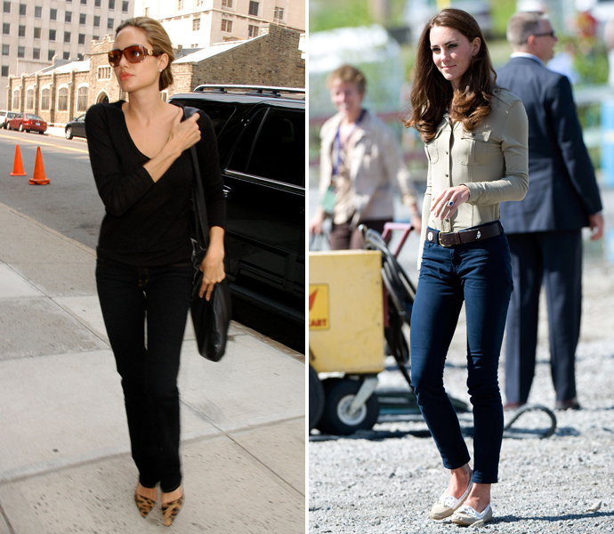 Анджелина Джоли и Кейт Миддлтон в J Brand