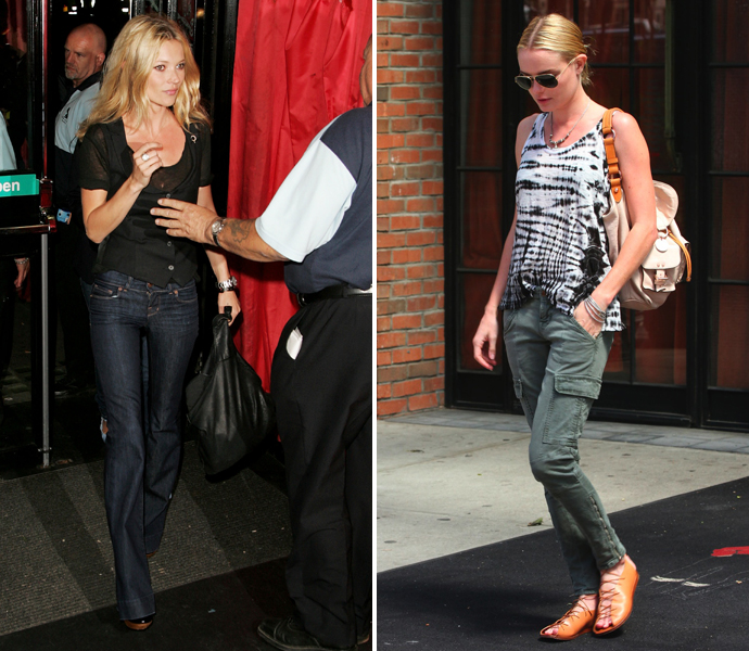 Кейт Мосс и Кейт Босуорт в J Brand