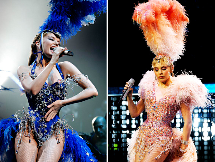 Костюмы Джона Гальяно для Кайли Миноуг