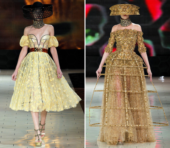 Спущенные плечи: Alexander McQueen