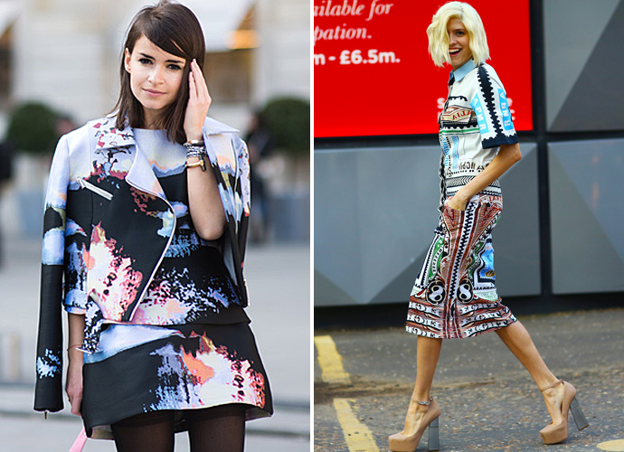 Мира Дума и Лена Перминова в Mary Katrantzou