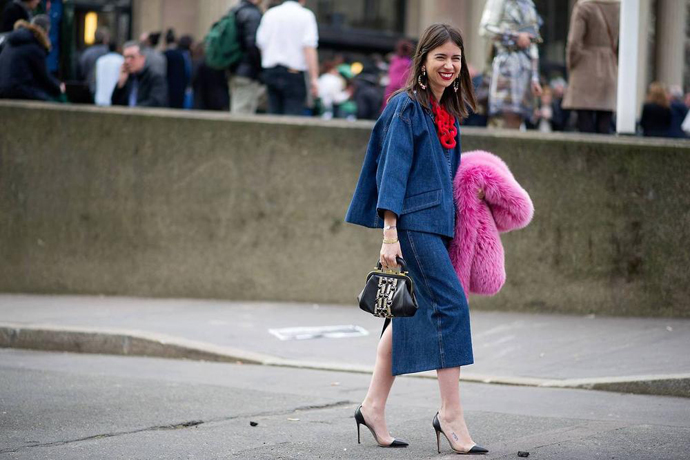 Наталья Гольденберг с горжеткой Miu Miu 